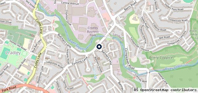 Map showing the location of Drive In Autocentres - Halesowen