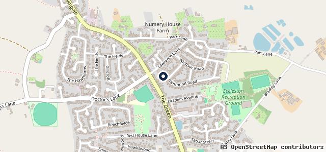 Map showing the location of D&W Motors