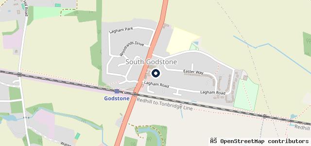 Map showing the location of PTA Garage Services South Godstone
