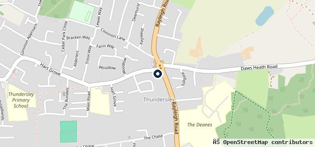 Map showing the location of Essex Car Sales