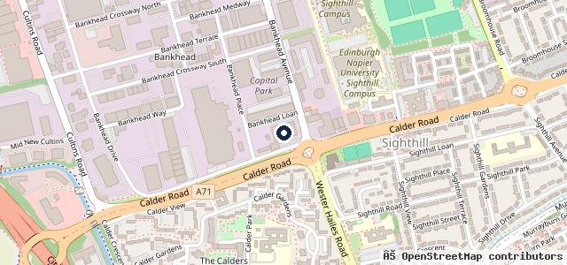 Map showing the location of Evans halshaw