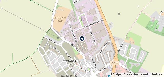 Map showing the location of Alexandra Garage