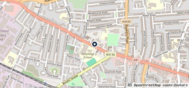 Map showing the location of Fast Forward Garage