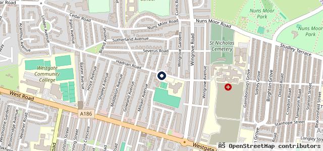 Map showing the location of Fenham Garage Services ( FGS )