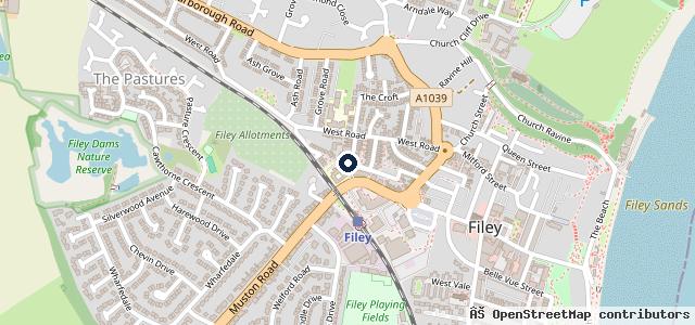 Map showing the location of Filey Autocare
