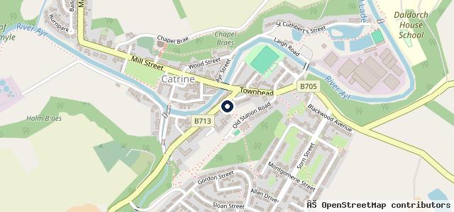 Map showing the location of George Davis