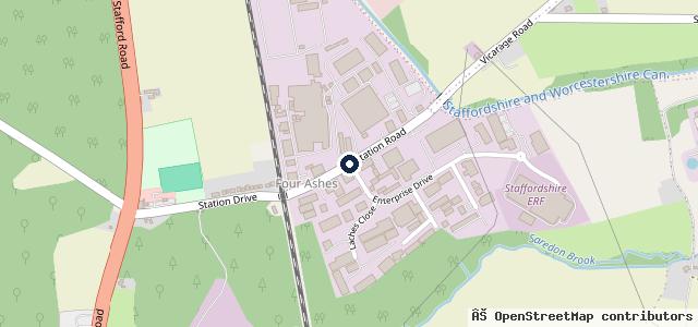 Map showing the location of Gill's Garage & Transport Services