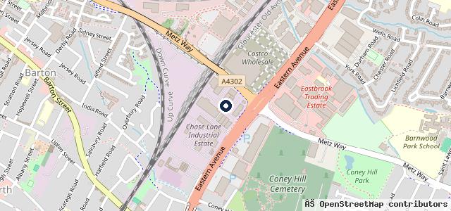 Map showing the location of Gloucester BMW Specialists