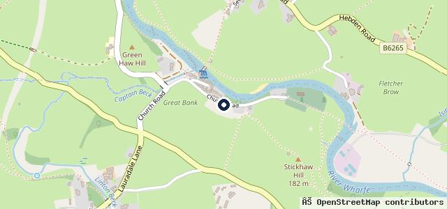 Map showing the location of Yorkshire Dales National Park Car Park - Linton Falls