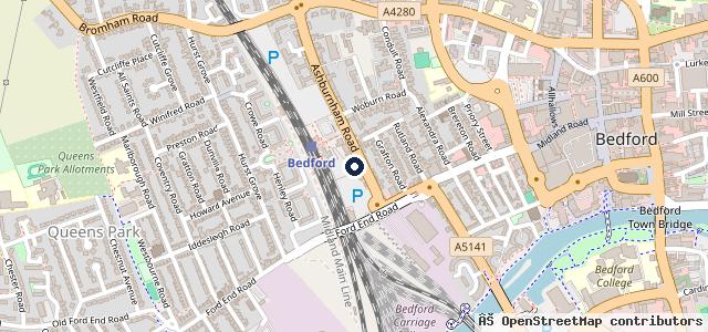 Map showing the location of Halfords
