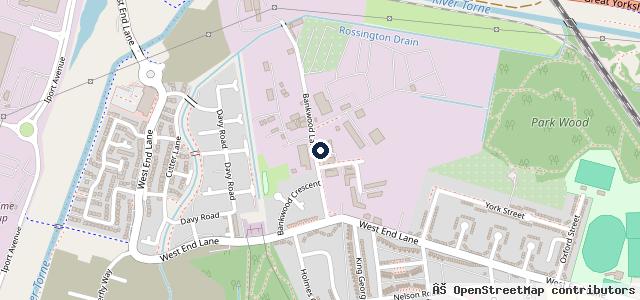 Map showing the location of B&W Tyre & MOT Centre