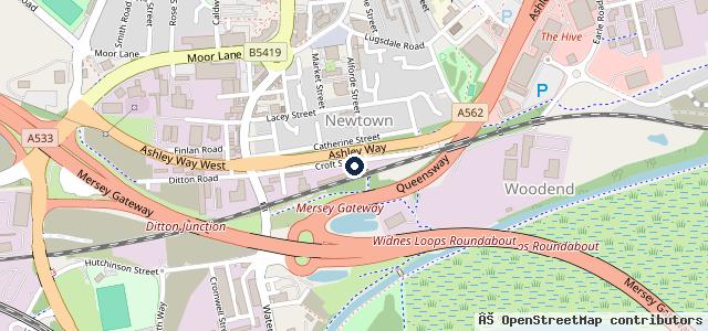 Map showing the location of P J Motors