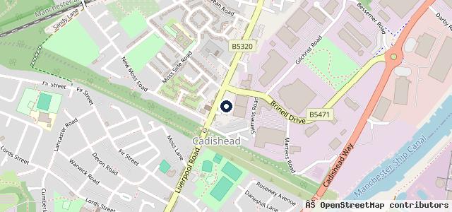 Map showing the location of Premier Tyres & Exhausts