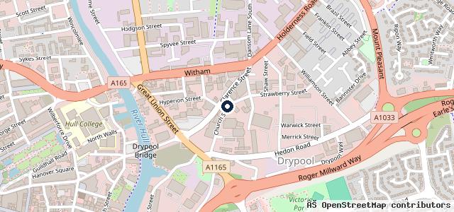 Map showing the location of Motordepot (now CarSupermarket.com)