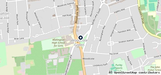 Map showing the location of Woodcote Garage Ltd