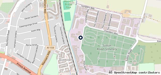Map showing the location of Sunray Auto Repairs