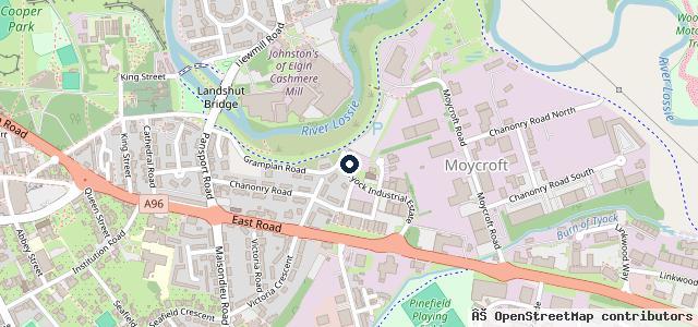 Map showing the location of Sandy Reid's Garage Ltd