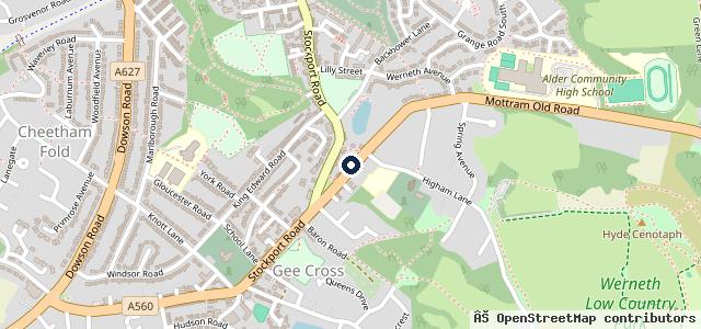Map showing the location of Smith Knight Fay (Hyde) Volkswagen