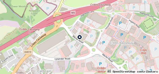 Map showing the location of Stellantis &You Peugeot Bristol Cribbs