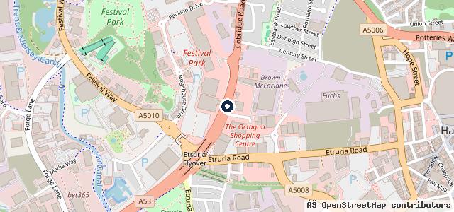 Map showing the location of Stoneacre Stoke