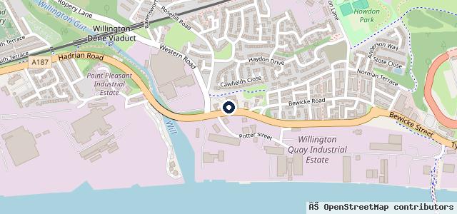 Map showing the location of Wallsend Test Centre Ltd