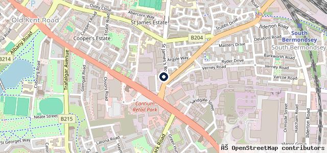 Map showing the location of Bermondsey Motorcycles - MOT Centre