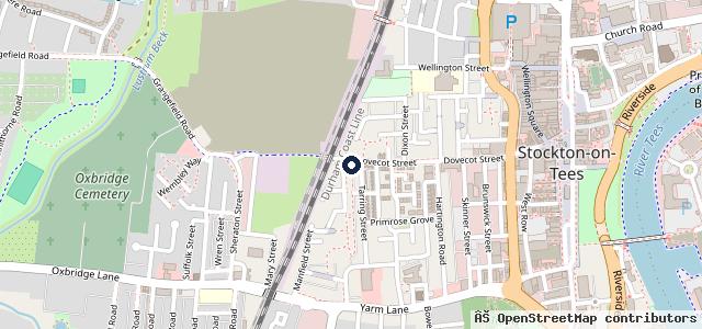 Map showing the location of Teesside Car Services