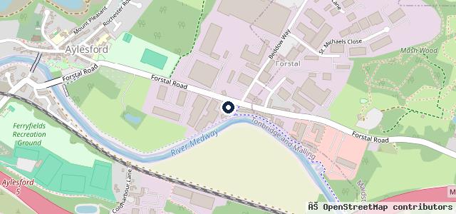 Map showing the location of Aylesford Tyres & Auto Centre Ltd