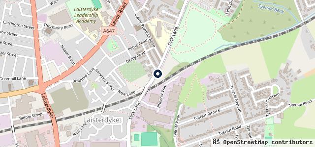 Map showing the location of Dick Lane Garage Co Ltd