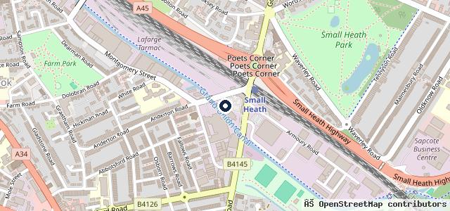 Map showing the location of 1 Stop Detailing