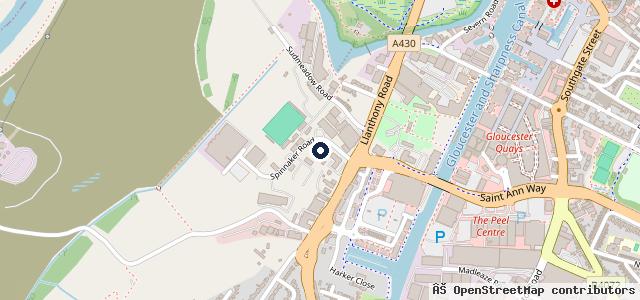 Map showing the location of Thunder Road Motorcycles Gloucester