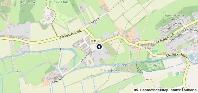 Map showing the location of Tickenham Garage