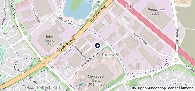 Map showing the location of Urban Automotive Ltd - HQ & Vehicle Production Facility