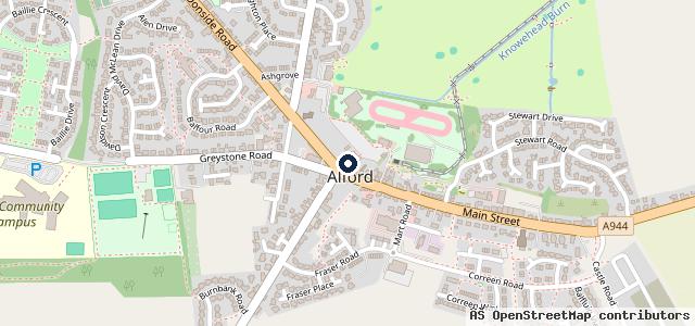 Map showing the location of W & R Murray / Alford Post Office
