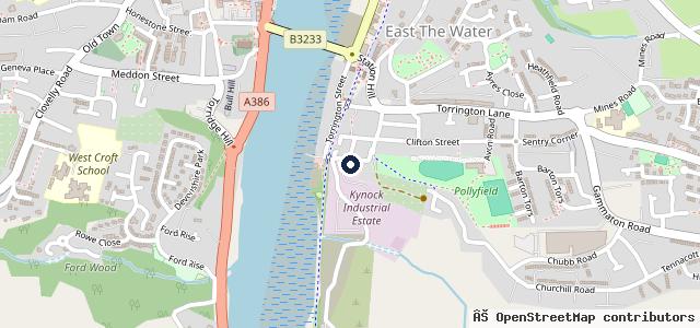 Map showing the location of Warmingtons Garage