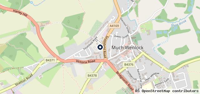 Map showing the location of Wenlock Motors