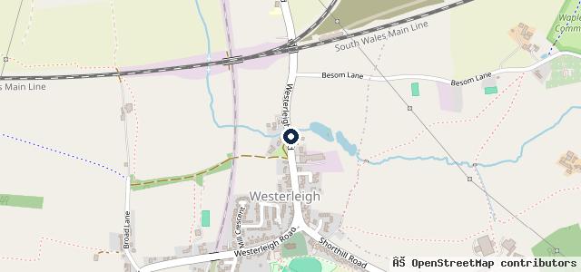 Map showing the location of Westerleigh Mot Centre