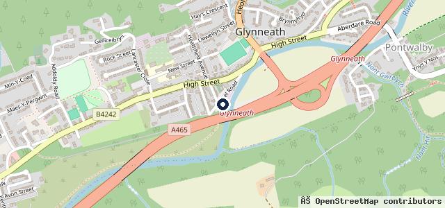 Map showing the location of White Hart Garage
