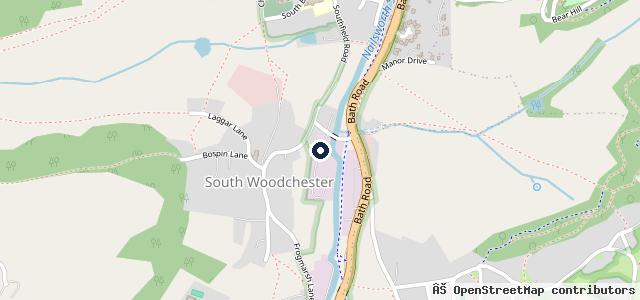 Map showing the location of Woodchester Mot Centre