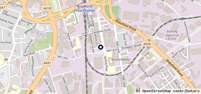 Map showing the location of AA Motors