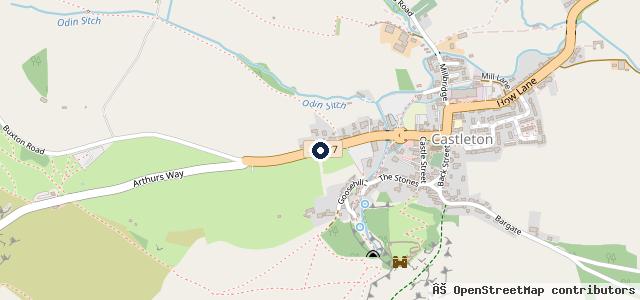 Map showing the location of Hope Garage and Petrol station