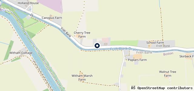 Map showing the location of Cropley F A & Son