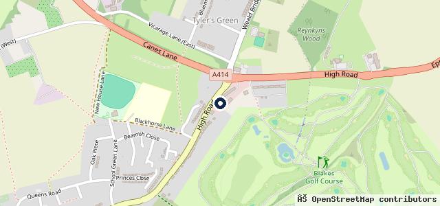 Map showing the location of Clover Autos