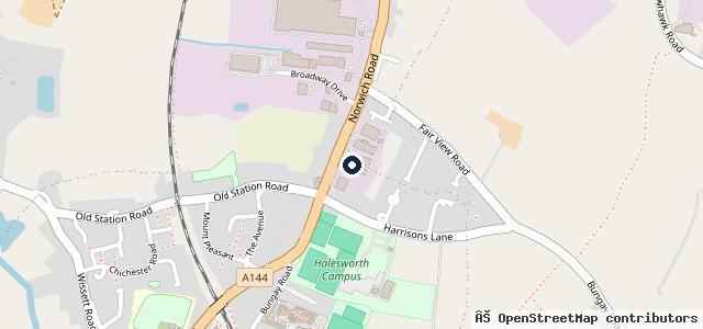 Map showing the location of Hammond Motor Group