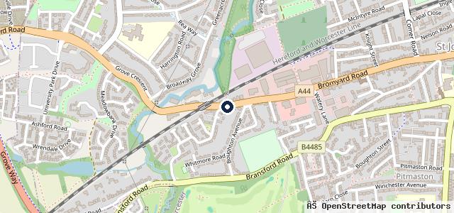 Map showing the location of A44 Tyres - Team Protyre