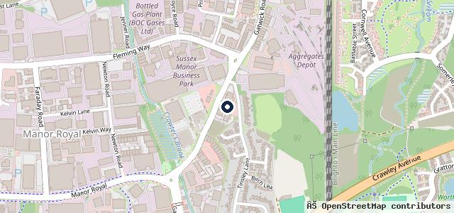 Map showing the location of Gatwick Kia
