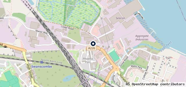 Map showing the location of Chase Garage