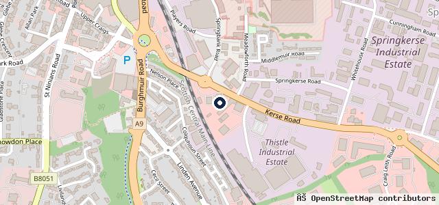 Map showing the location of Park's Ford Stirling