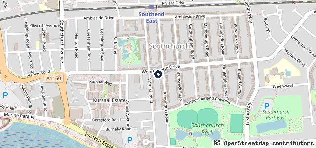 Map showing the location of Sun Motors Garage