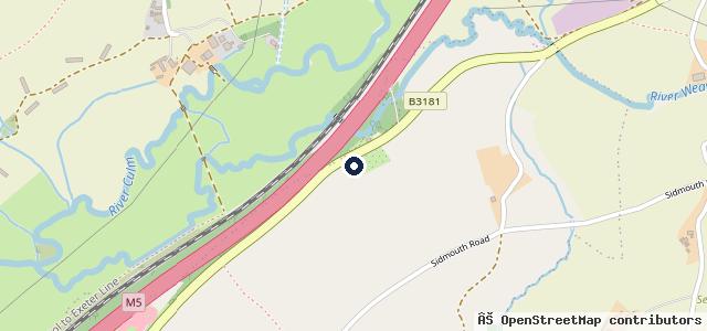 Map showing the location of Little Copse Garage